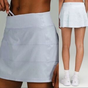 Lululemon Women’s Pace Rival Tennis Mid Rise Skirt Icy Blue Size 8